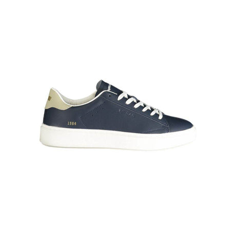 Gas Blue Polyester Men Sneaker - Hilstor