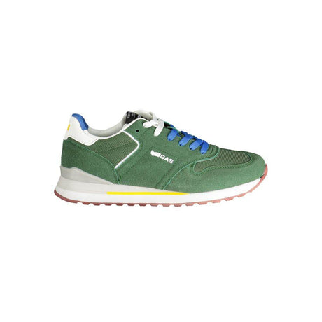 Gas Green Polyester Men Sneaker - Hilstor