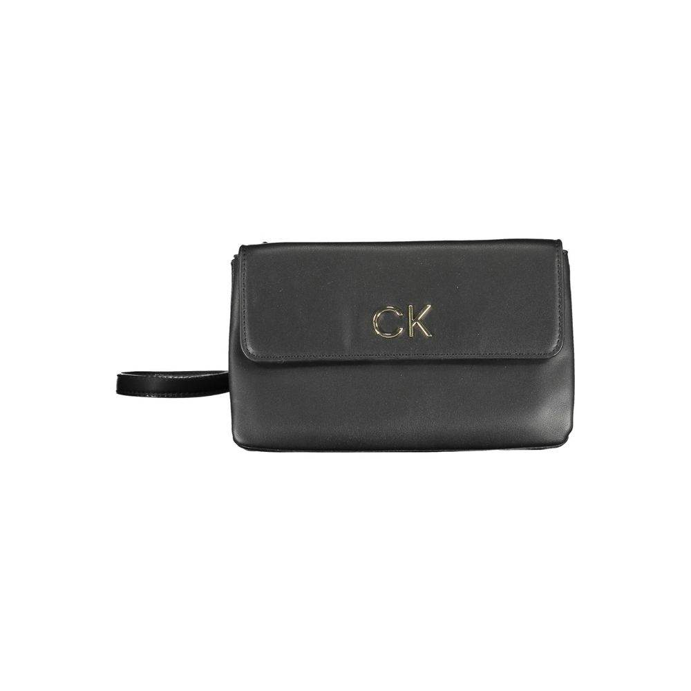 Calvin Klein Black Polyester Handbag - Hilstor