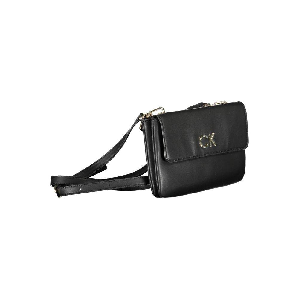 Calvin Klein Black Polyester Handbag - Hilstor