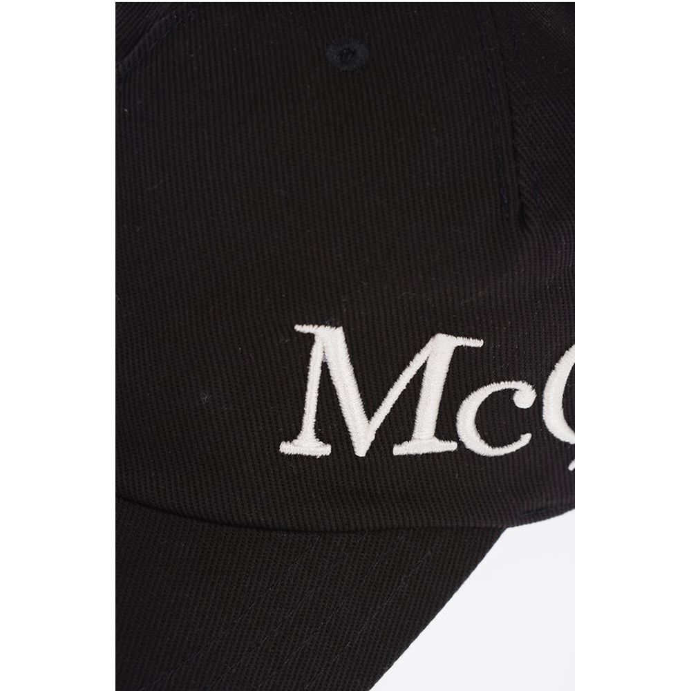 Alexander McQueen Solid Color Cap with Embroidered Logo