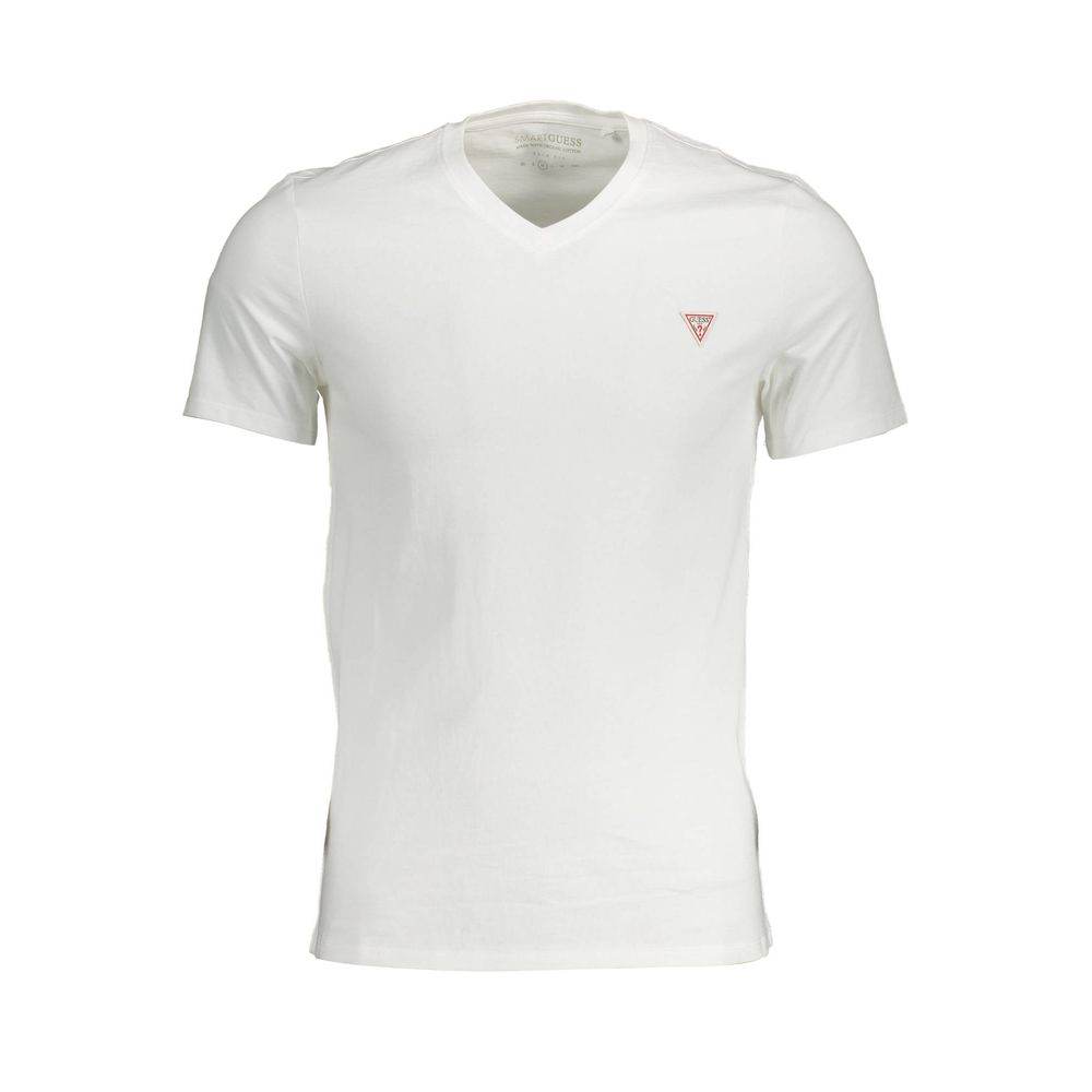 Guess Jeans White Cotton T-Shirt - Hilstor
