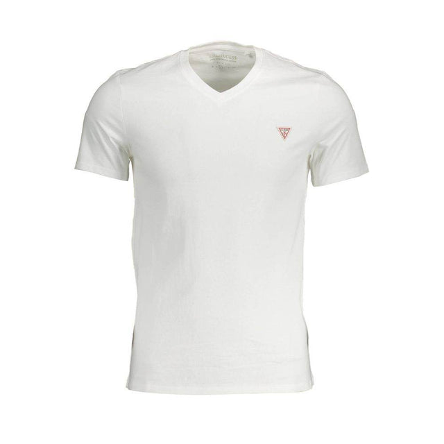 Guess Jeans White Cotton T-Shirt - Hilstor