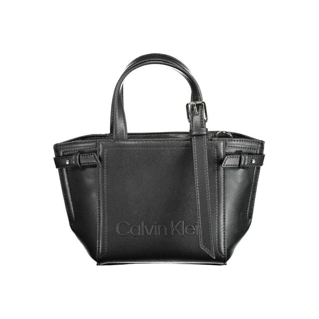 Calvin Klein Black Polyester Handbag - Hilstor