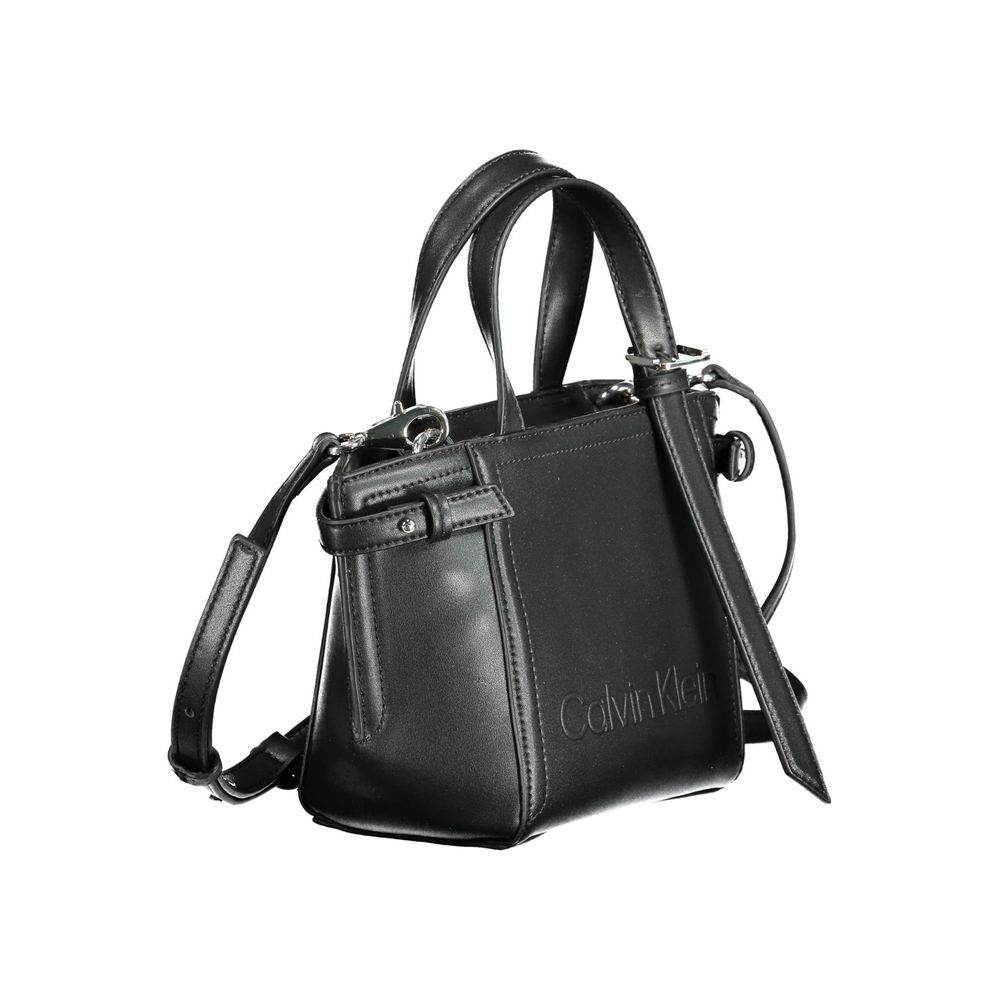 Calvin Klein Black Polyester Handbag - Hilstor
