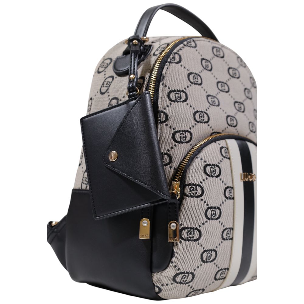 Liu Jo Black Polyester Backpack