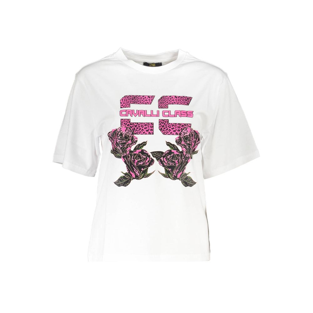 Cavalli Class White Cotton Tops & T-Shirt