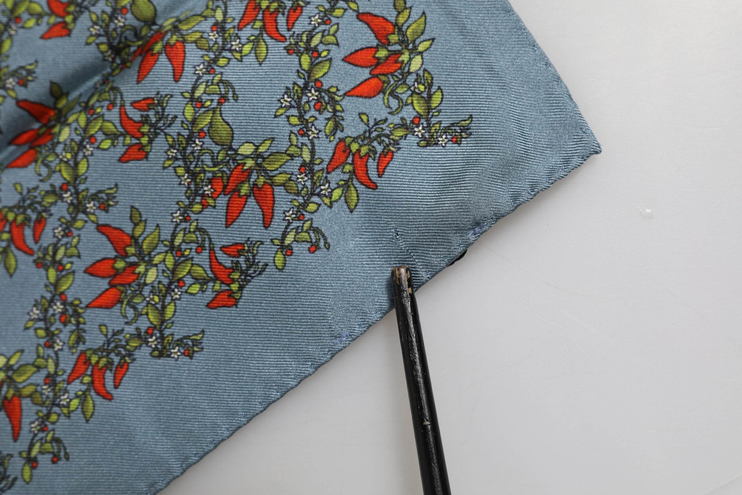 Dolce & Gabbana Gray Chilis Silk Square Men Foulard Scarf - Hilstor