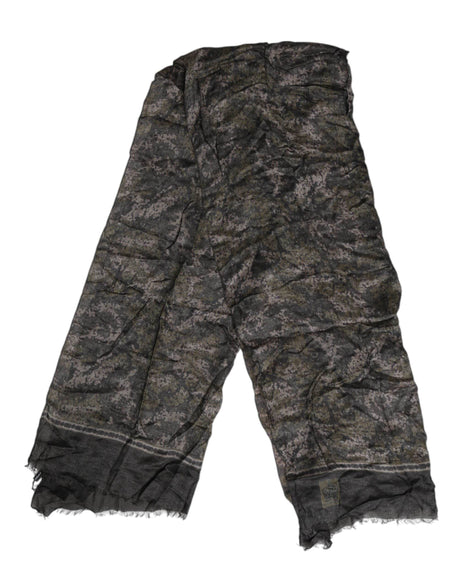 Dolce & Gabbana Camouflage Neck Warmer Wrap Foulard Scarf - Hilstor