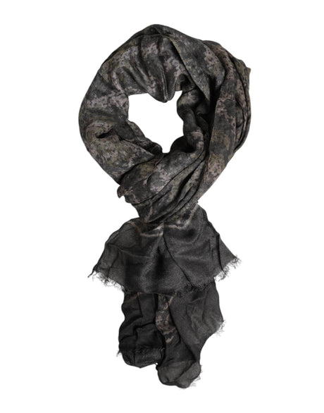 Dolce & Gabbana Camouflage Neck Warmer Wrap Foulard Scarf - Hilstor