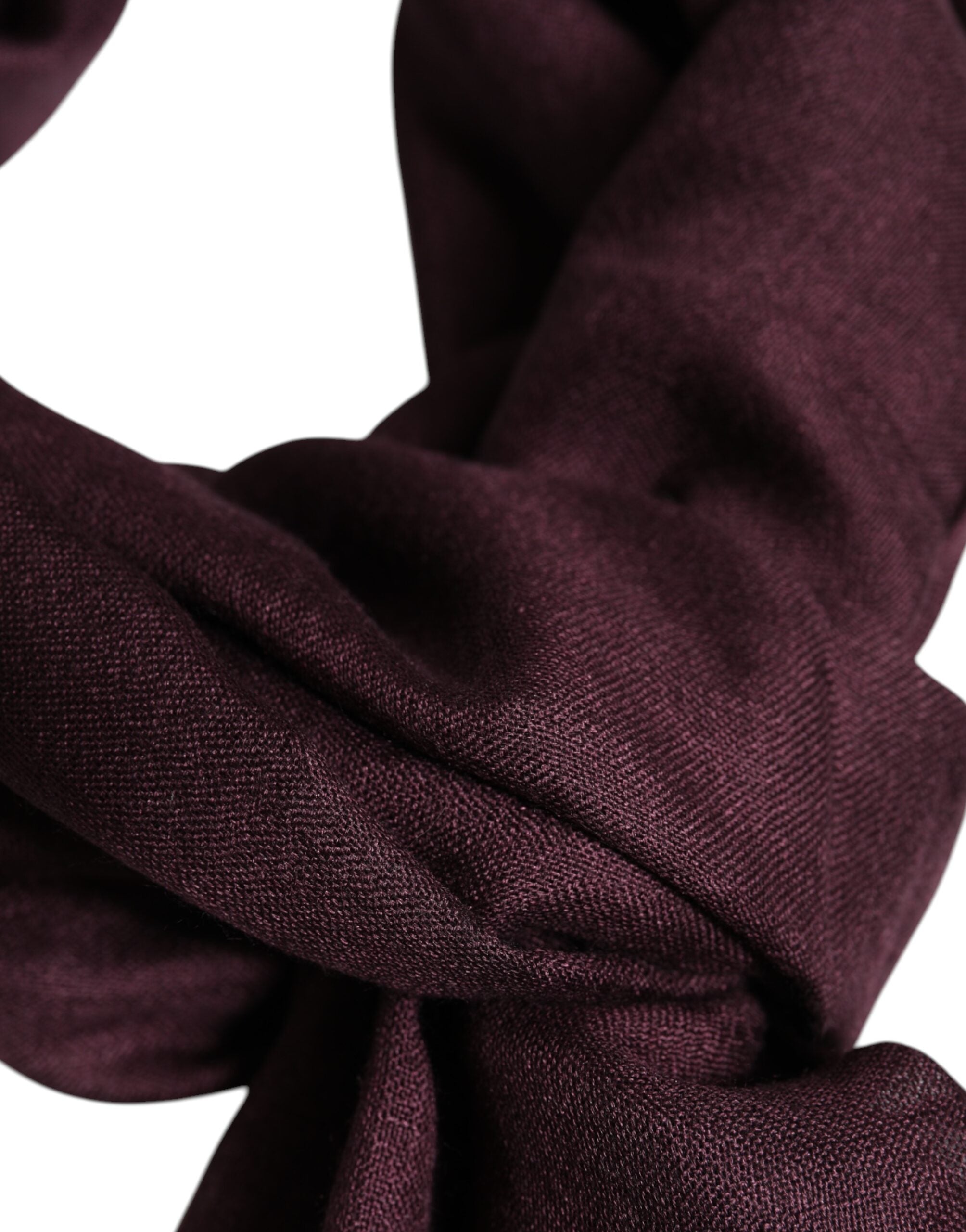 Dolce &amp; Gabbana Maroon Cashmere Halsvarmer Wrap Sjal Tørklæde