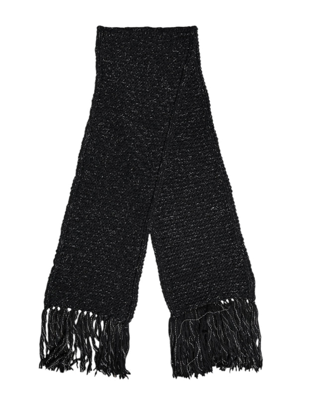 Dolce & Gabbana Black Cashmere Neck Warmer Wrap Shawl Scarf - Hilstor