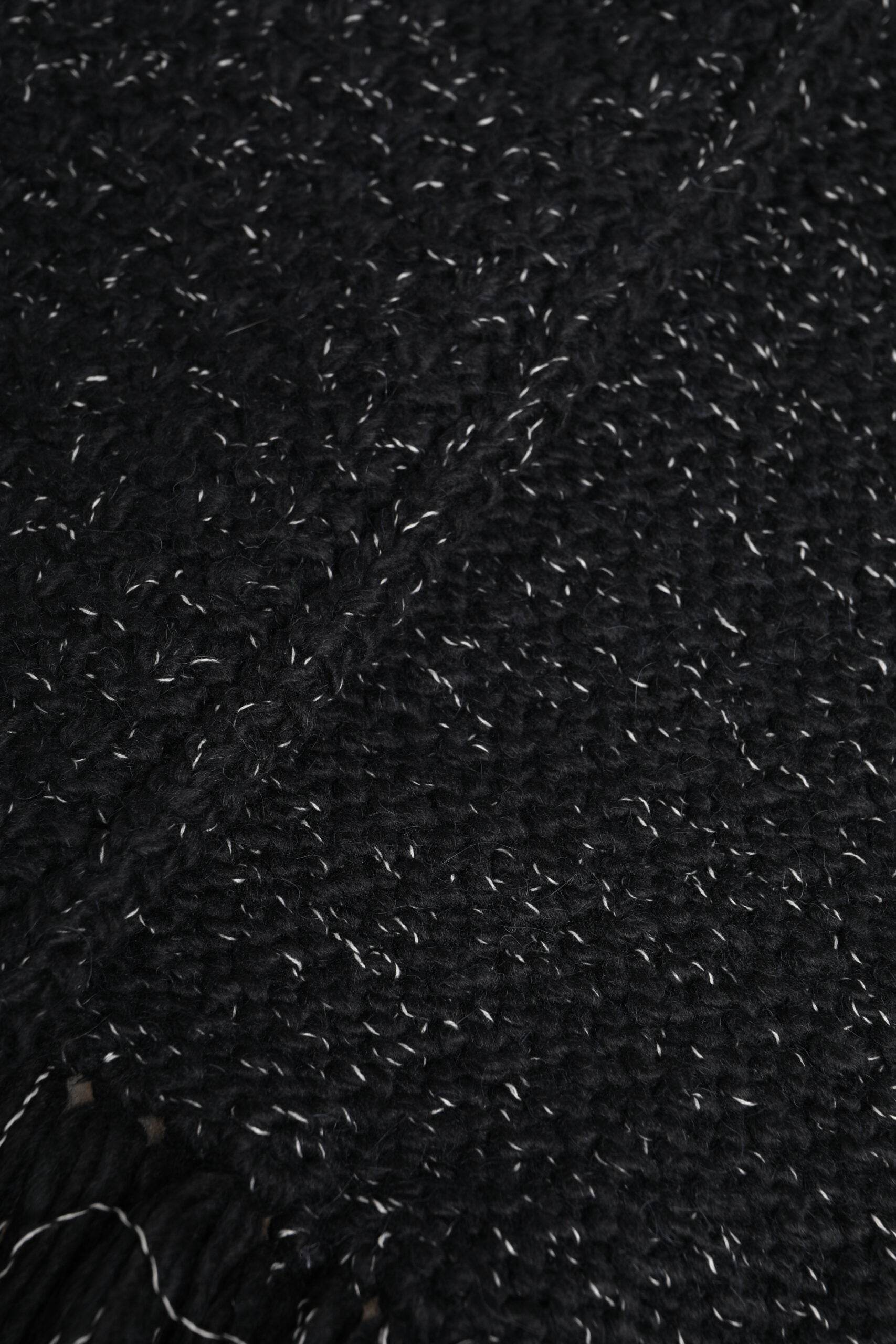 Dolce & Gabbana Black Cashmere Neck Warmer Wrap Shawl Scarf - Hilstor