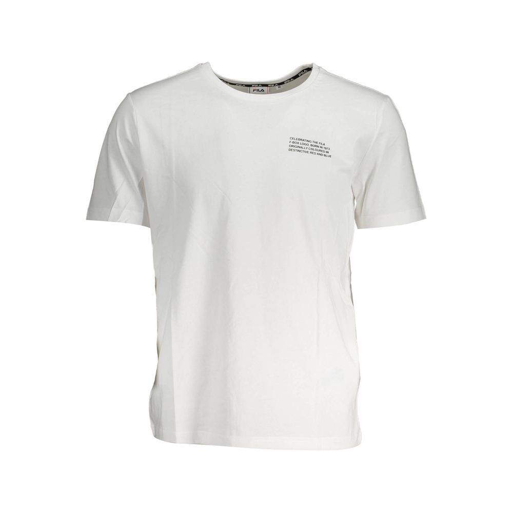 Fila White Cotton T-Shirt - Hilstor