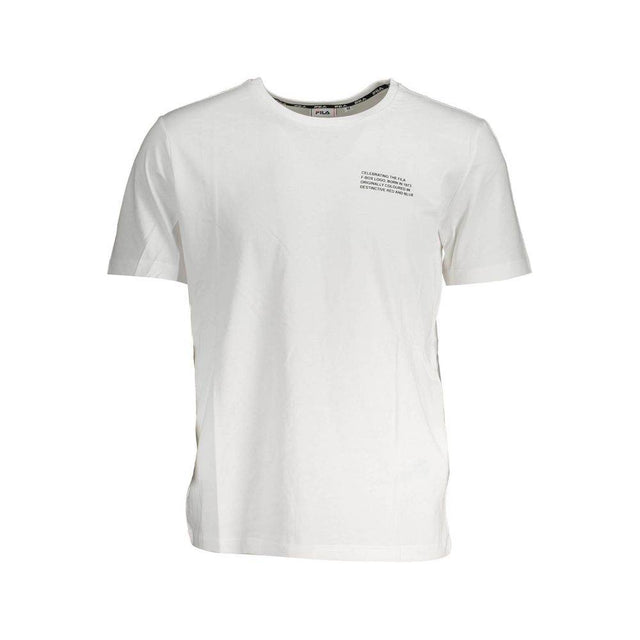 Fila White Cotton T-Shirt - Hilstor