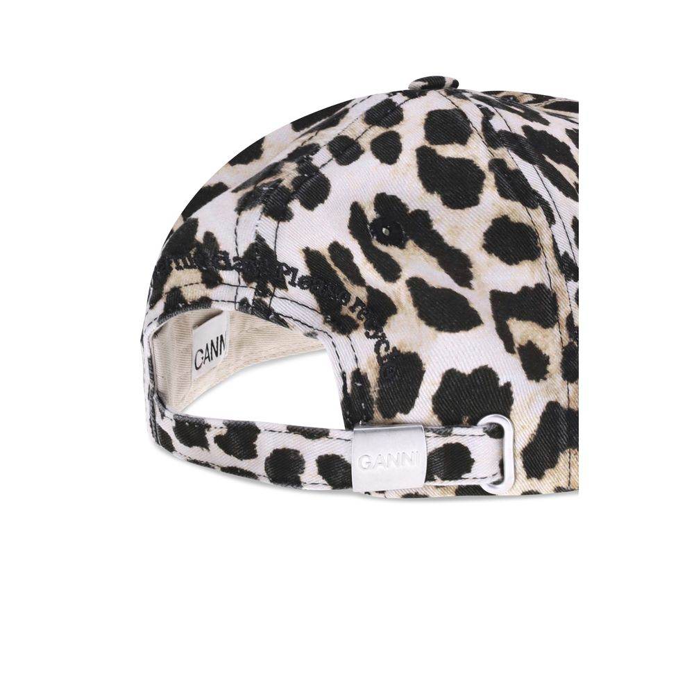 Ganni Leopard Baseball Hat - Hilstor
