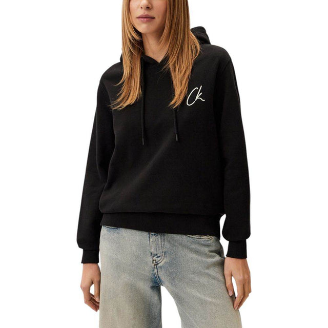 Calvin Klein Jeans Black Recycled Cotton Sweatshirt - Hilstor