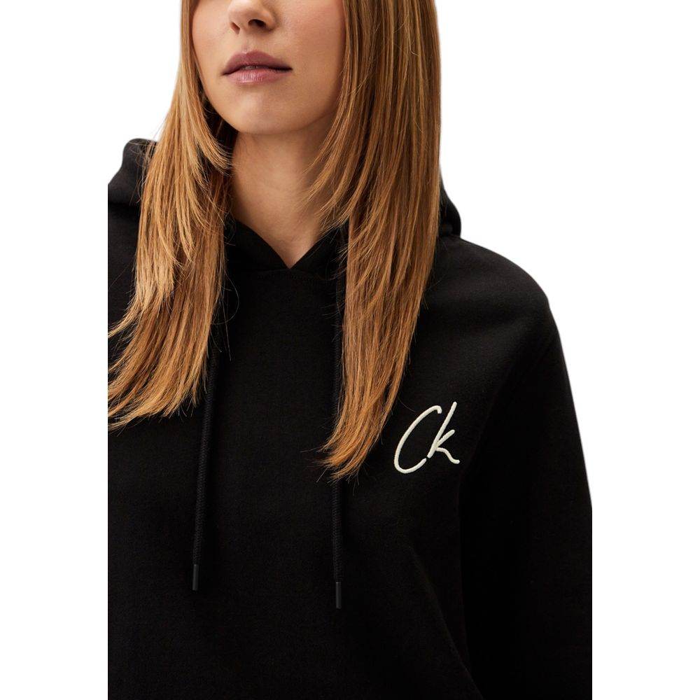 Calvin Klein Jeans Black Recycled Cotton Sweatshirt - Hilstor