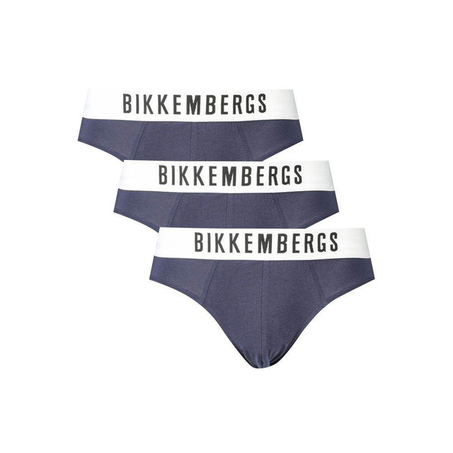 Bikkembergs Blue Cotton Underwear - Hilstor