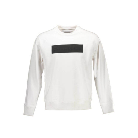 Calvin Klein White Cotton Men Sweater - Hilstor