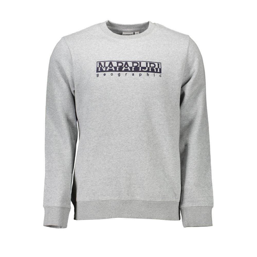 Napapijri Gray Cotton Men Sweater - Hilstor