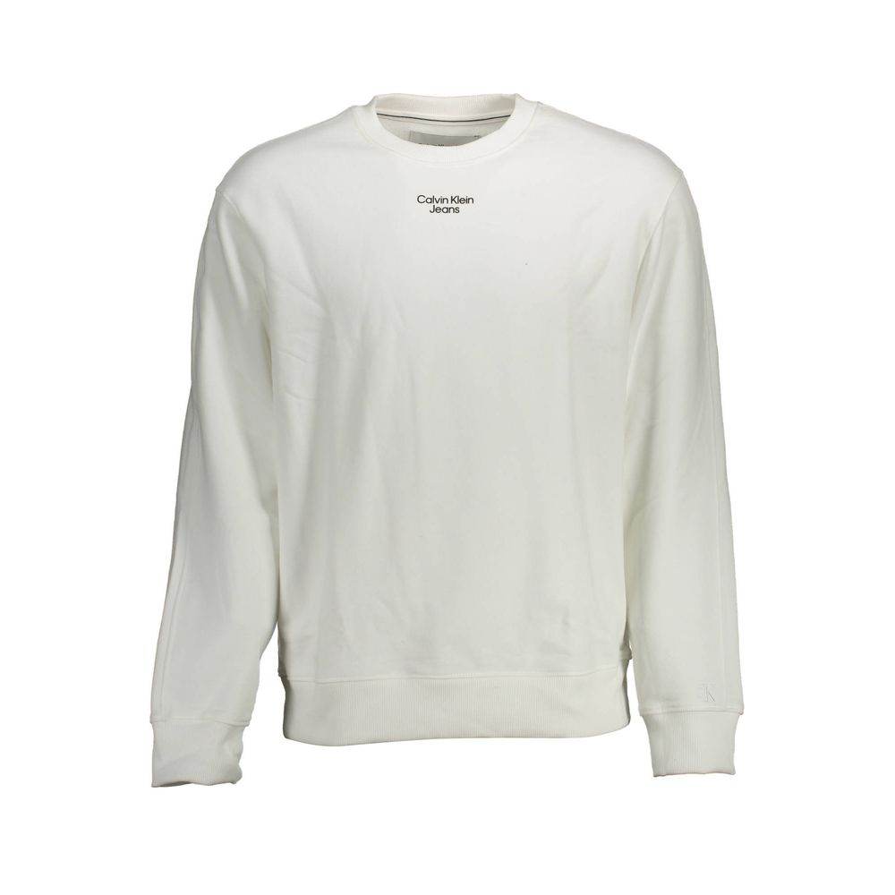 Calvin Klein White Cotton Men Sweater - Hilstor