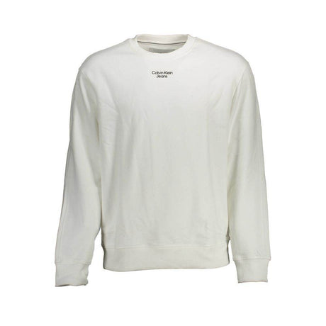 Calvin Klein White Cotton Men Sweater - Hilstor