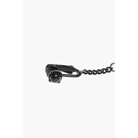 Dsquared² Solid Color Clip-On Earring with Cross-Shaped Pendant