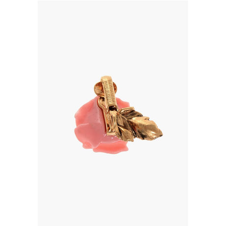 Dsquared² Rose Shaped Metal Clip-On Single Earring