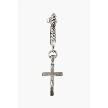 Emanuele Bicocchi Silver Single Earrings with Pendant