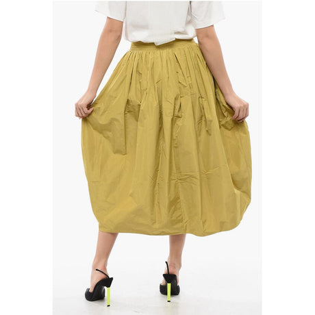 Jil Sander Gathered TAFFETAS Skirt