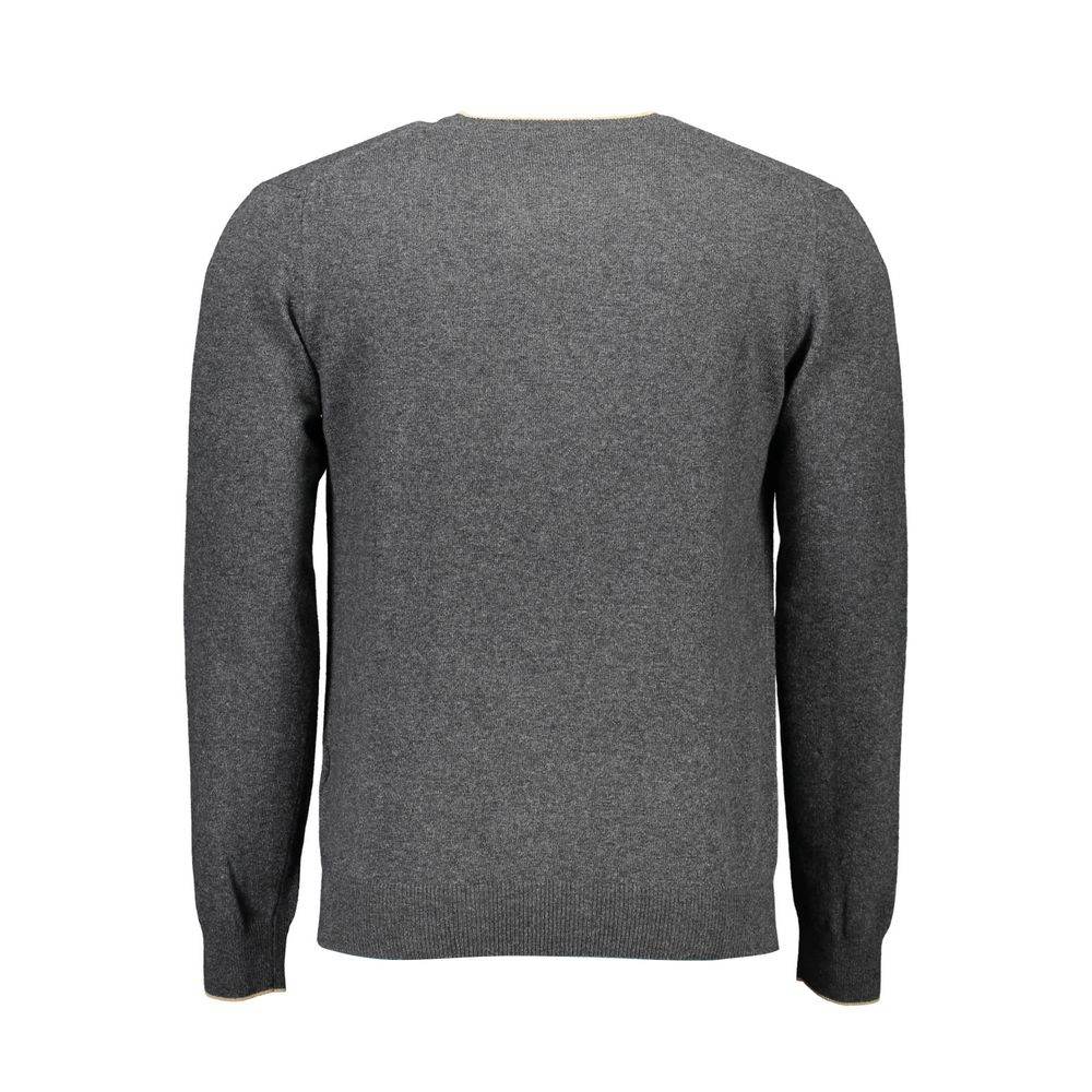 Harmont & Blaine Gray Wool Sweater - Hilstor