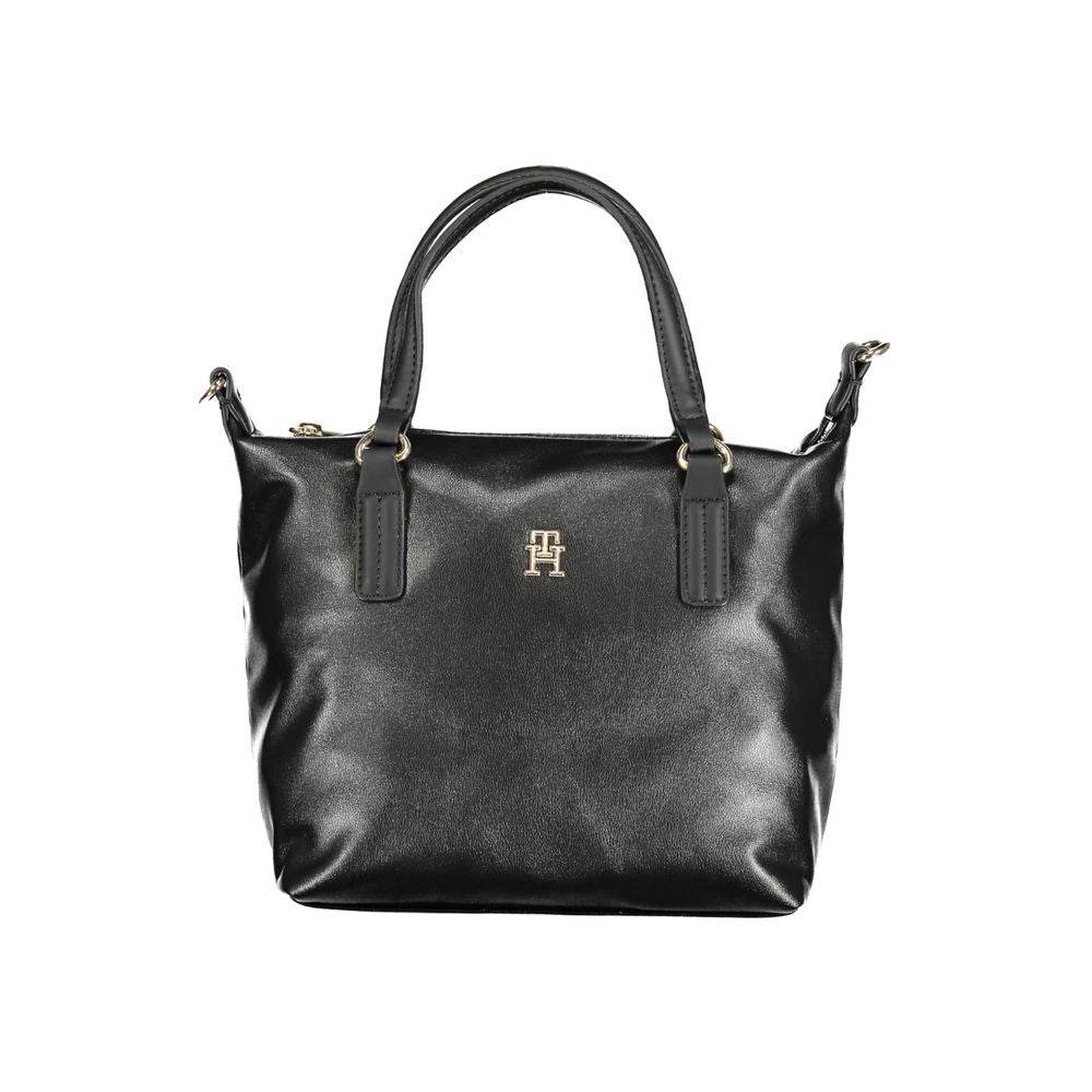 Tommy Hilfiger Black Polyester Handbag - Hilstor
