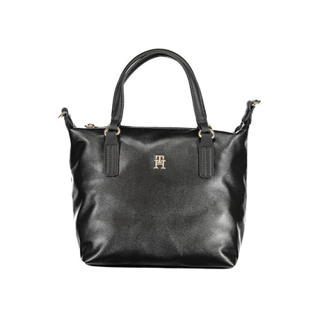 Tommy Hilfiger Black Polyester Handbag - Hilstor