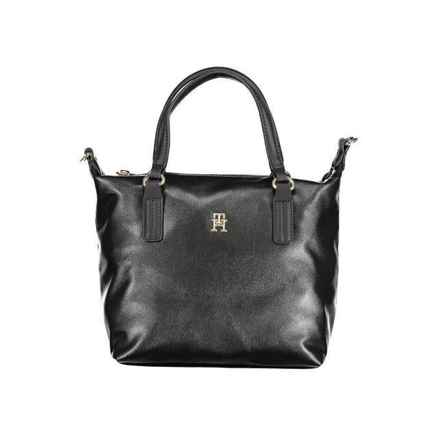 Tommy Hilfiger Black Polyester Handbag - Hilstor