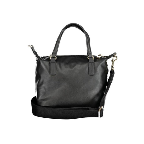 Tommy Hilfiger Black Polyester Handbag - Hilstor