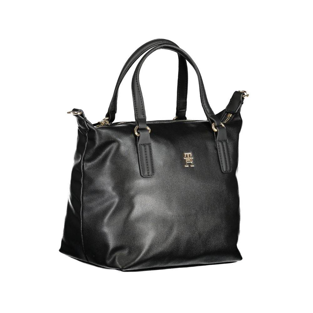 Tommy Hilfiger Black Polyester Handbag - Hilstor