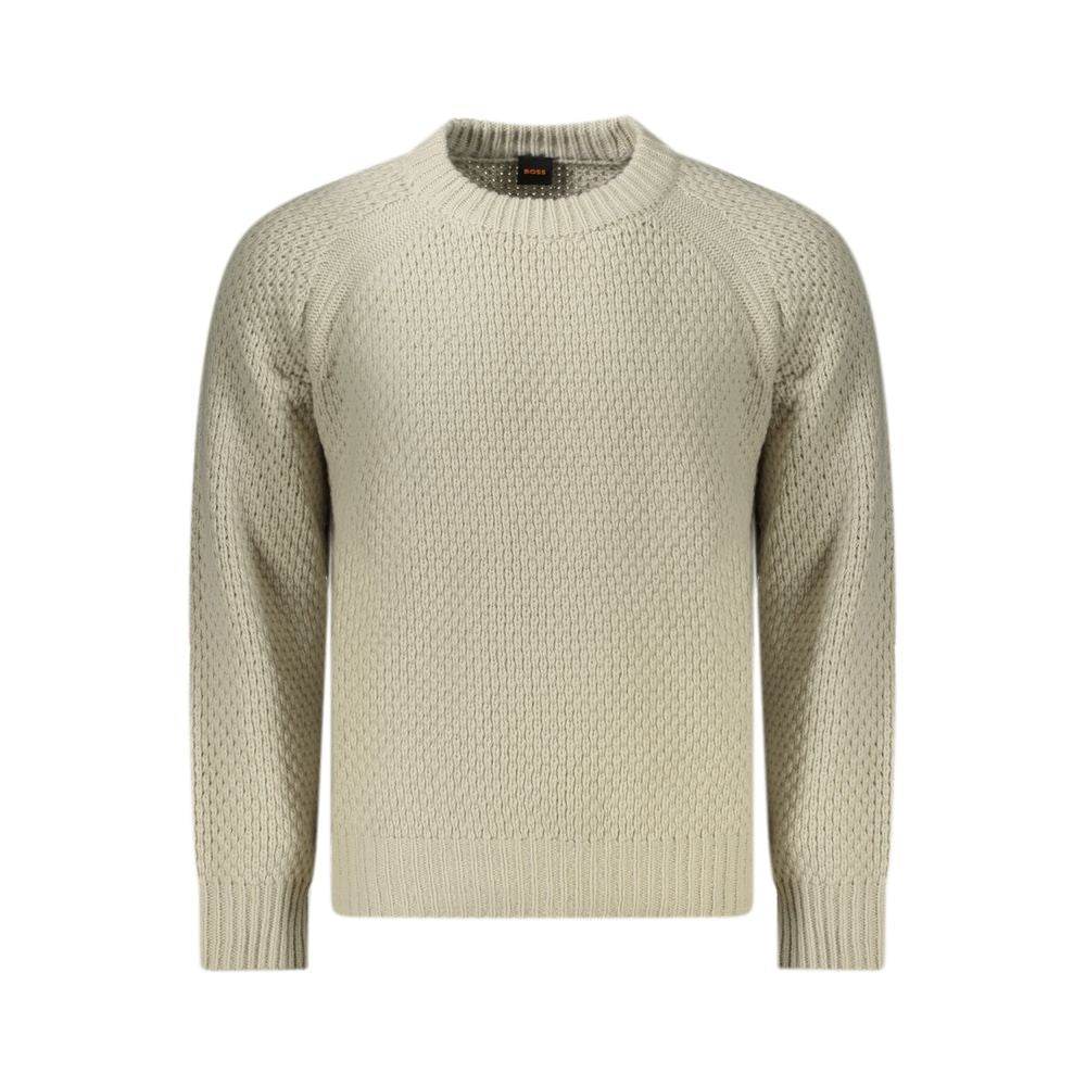 Hugo Boss Beige Wool Sweater - Hilstor