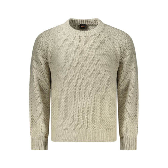 Hugo Boss Beige Wool Sweater - Hilstor