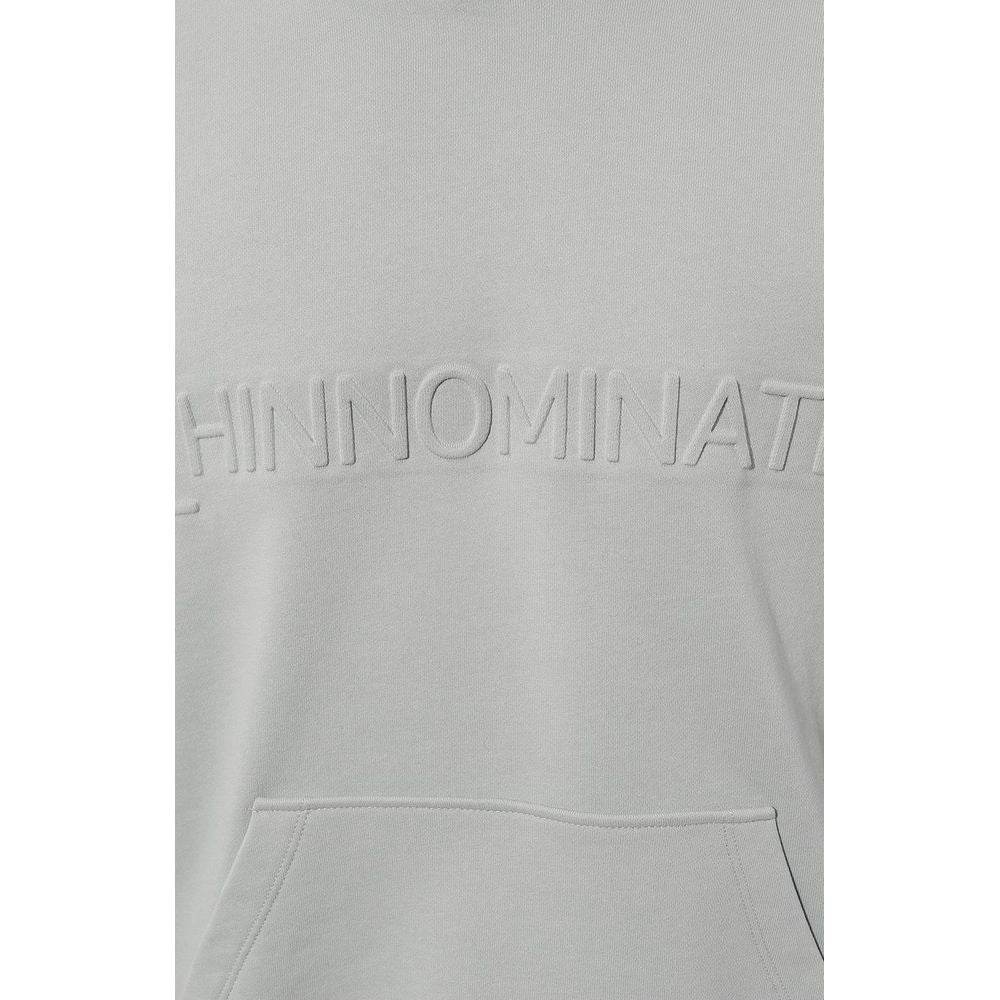 Hinnominate Gray Cotton Men Hoodie - Hilstor