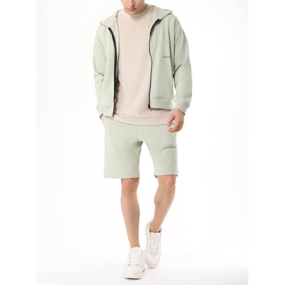 Hinnominate Green Cotton Men's Hoodie - Hilstor