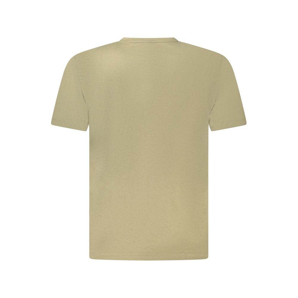 Hugo Boss Green Cotton Men T-Shirt - Hilstor
