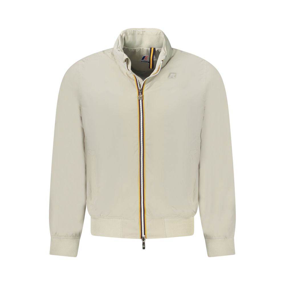 K-WAY Beige Nylon Men Jacket - Hilstor