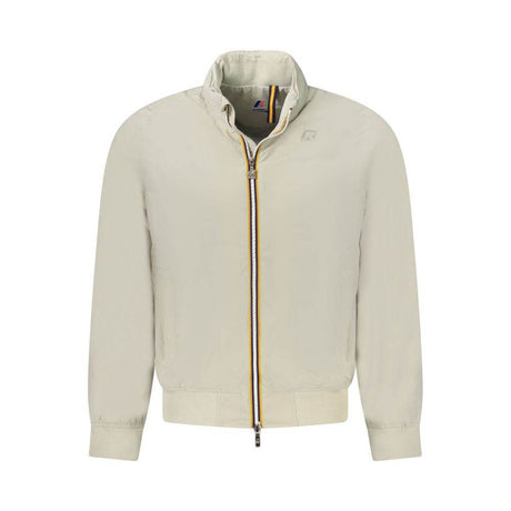 K-WAY Beige Nylon Men Jacket - Hilstor