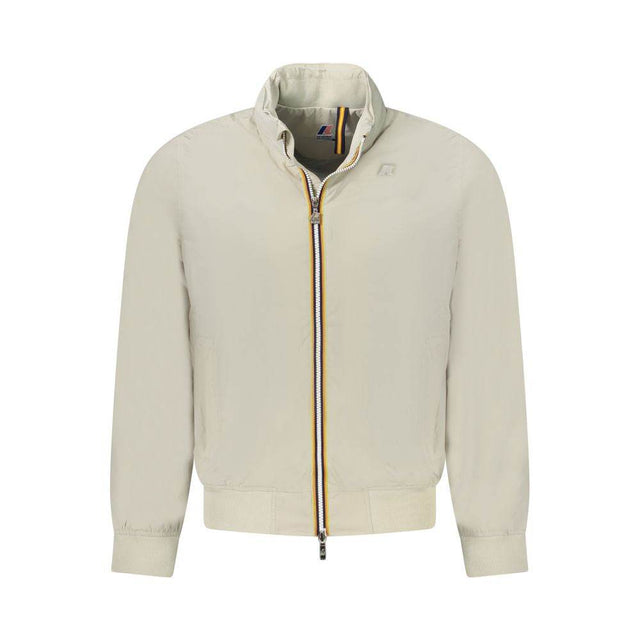 K-WAY Beige Nylon Men Jacket - Hilstor