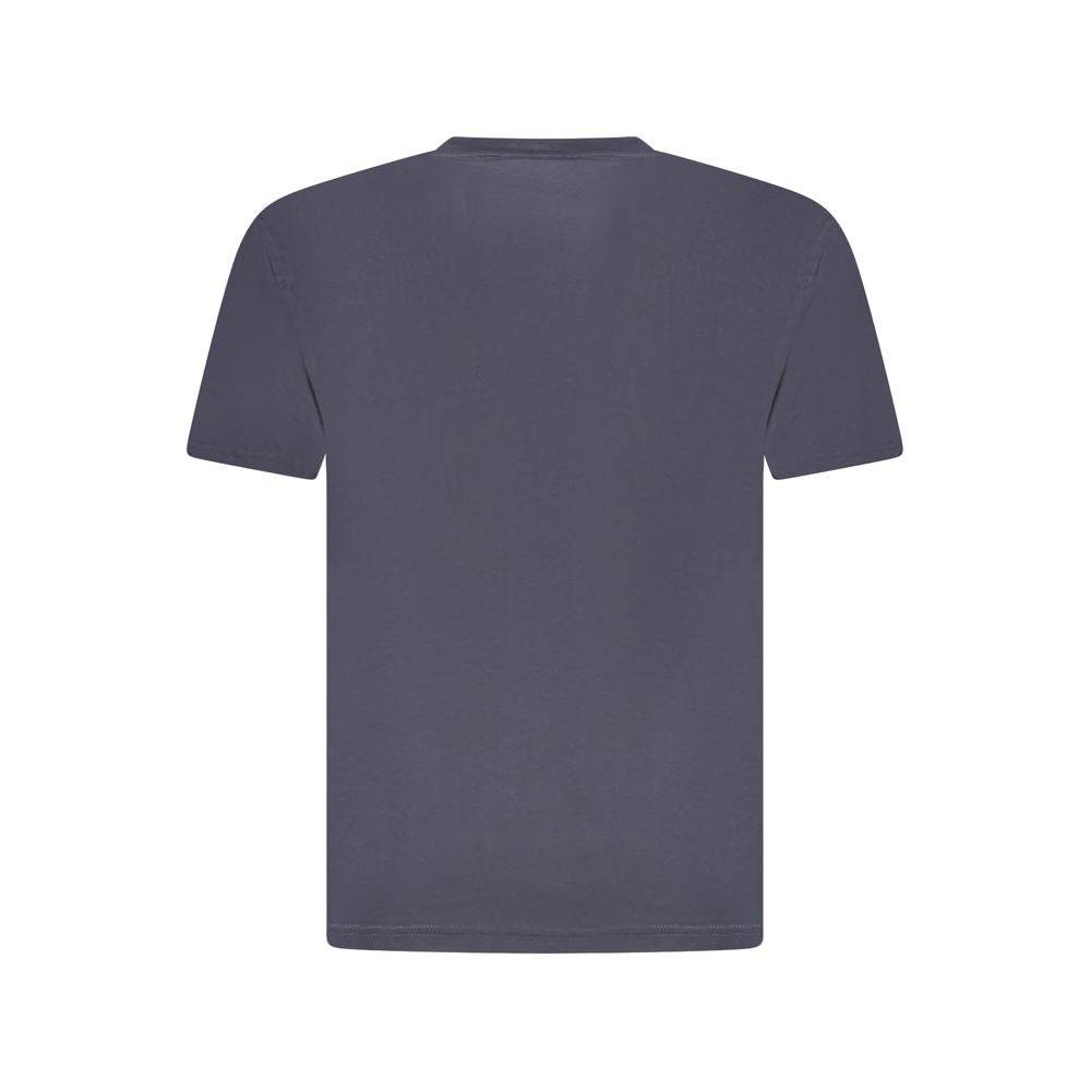 K-WAY Blue Cotton Men T-Shirt - Hilstor
