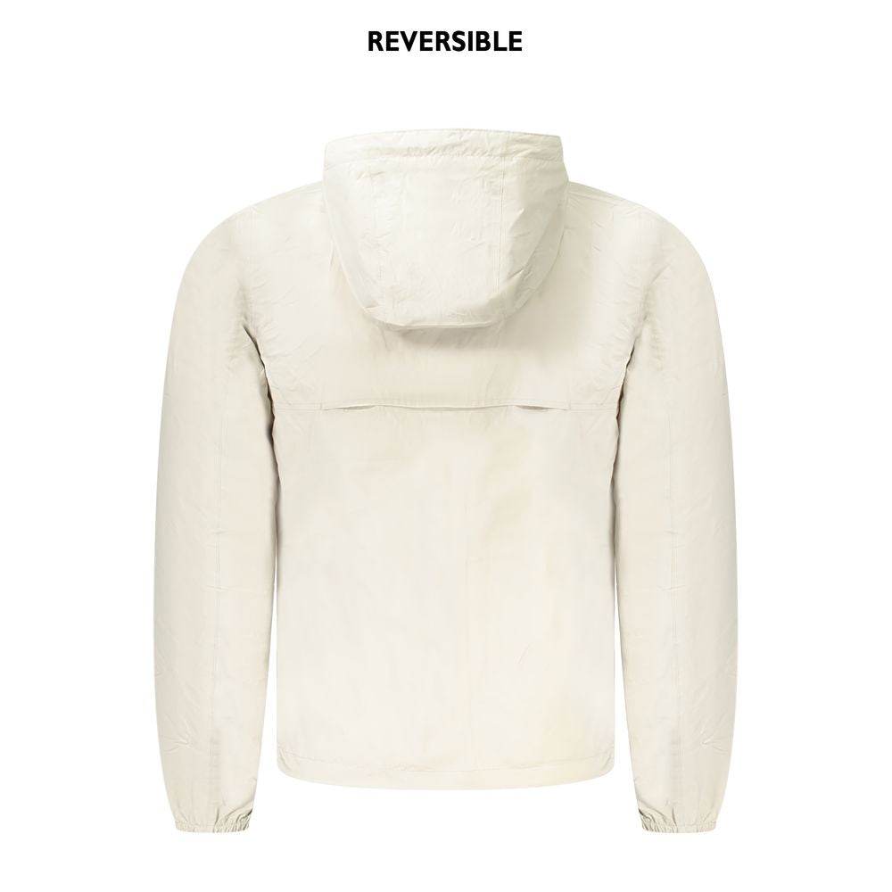 K-WAY Beige Nylon Men's Jacket - Hilstor
