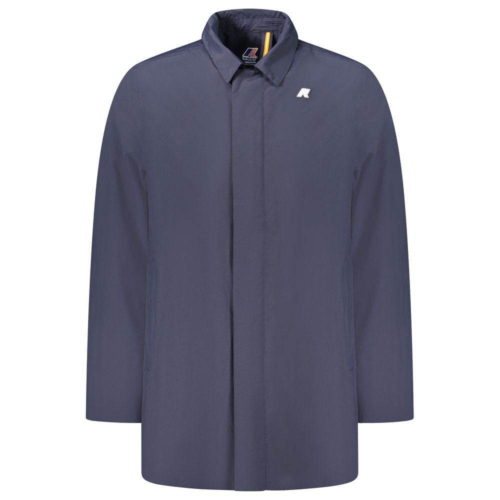 K-WAY Blue Polyamide Men Jacket - Hilstor