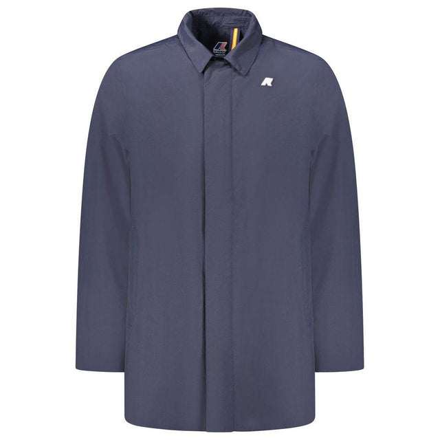 K-WAY Blue Polyamide Men Jacket - Hilstor