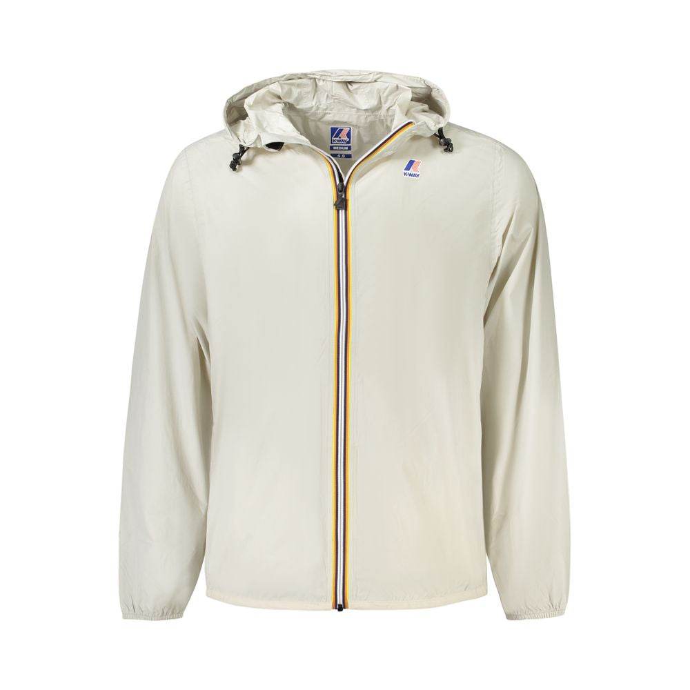 K-WAY Beige Polyamide Men's Jacket - Hilstor